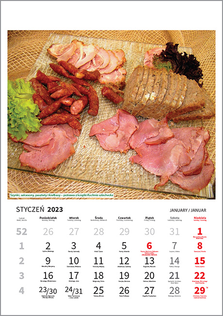 Kalendarz 2023. Kuchnie świata